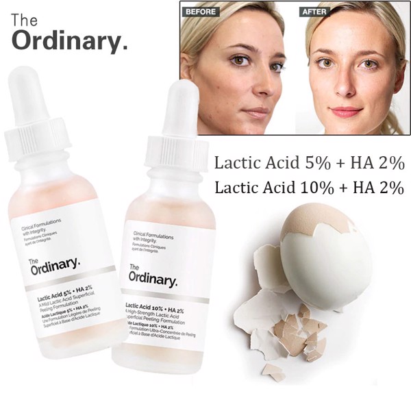 Tinh Chất Tẩy Tế Bào Chết & Cấp Nước The Ordinary Lactic Acid + Ha 2%