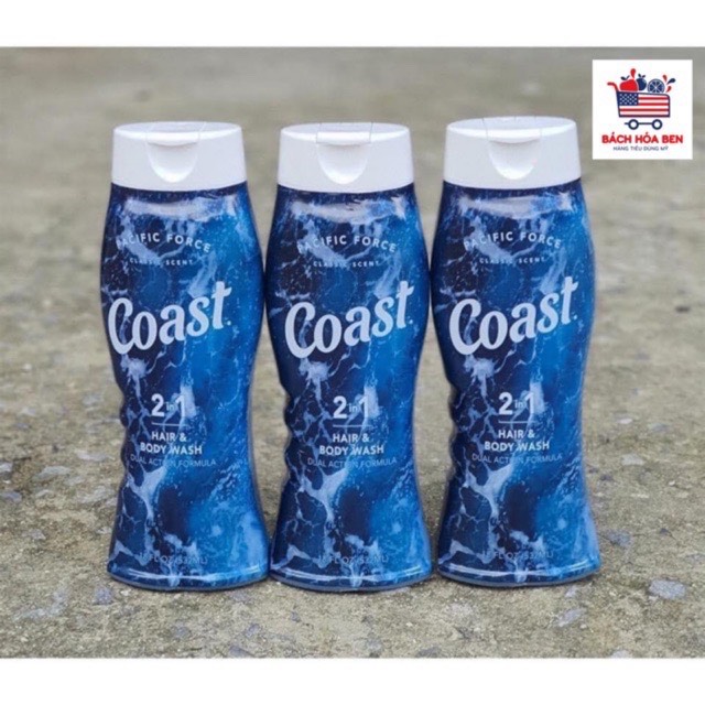 💦Sữa Tắm - Gội Toàn Thân Coast Mỹ - 532Ml/946Ml💦