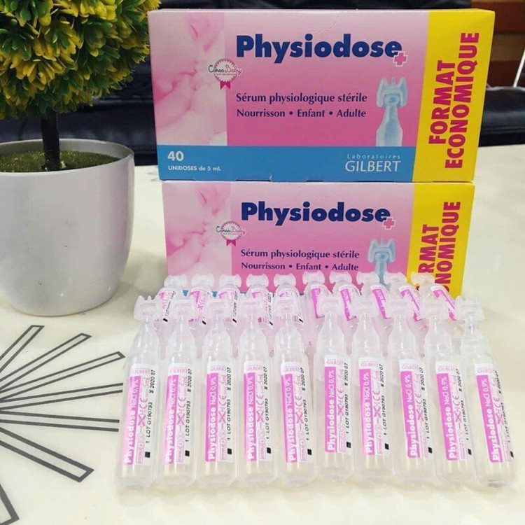 Nước Muối Sinh Lý Physiologique Pháp - Hộp 40 Ống X 5Ml‎