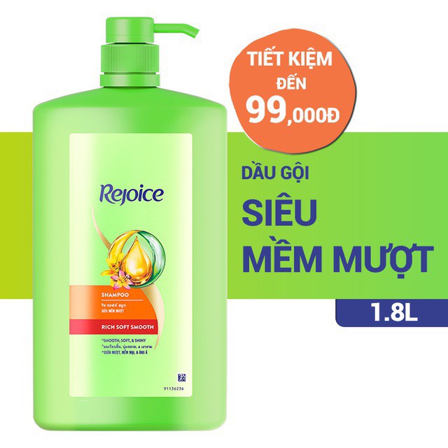 [Hcm]Dầu Gội Rejoy 1.8 L Siêu Mượt