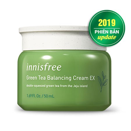 Kem Dưỡng Ẩm Kiểm Soát Nhờn Ngăn Ngừa Mụn Innisfree Green Tea Balancing Cream Ex 50Ml