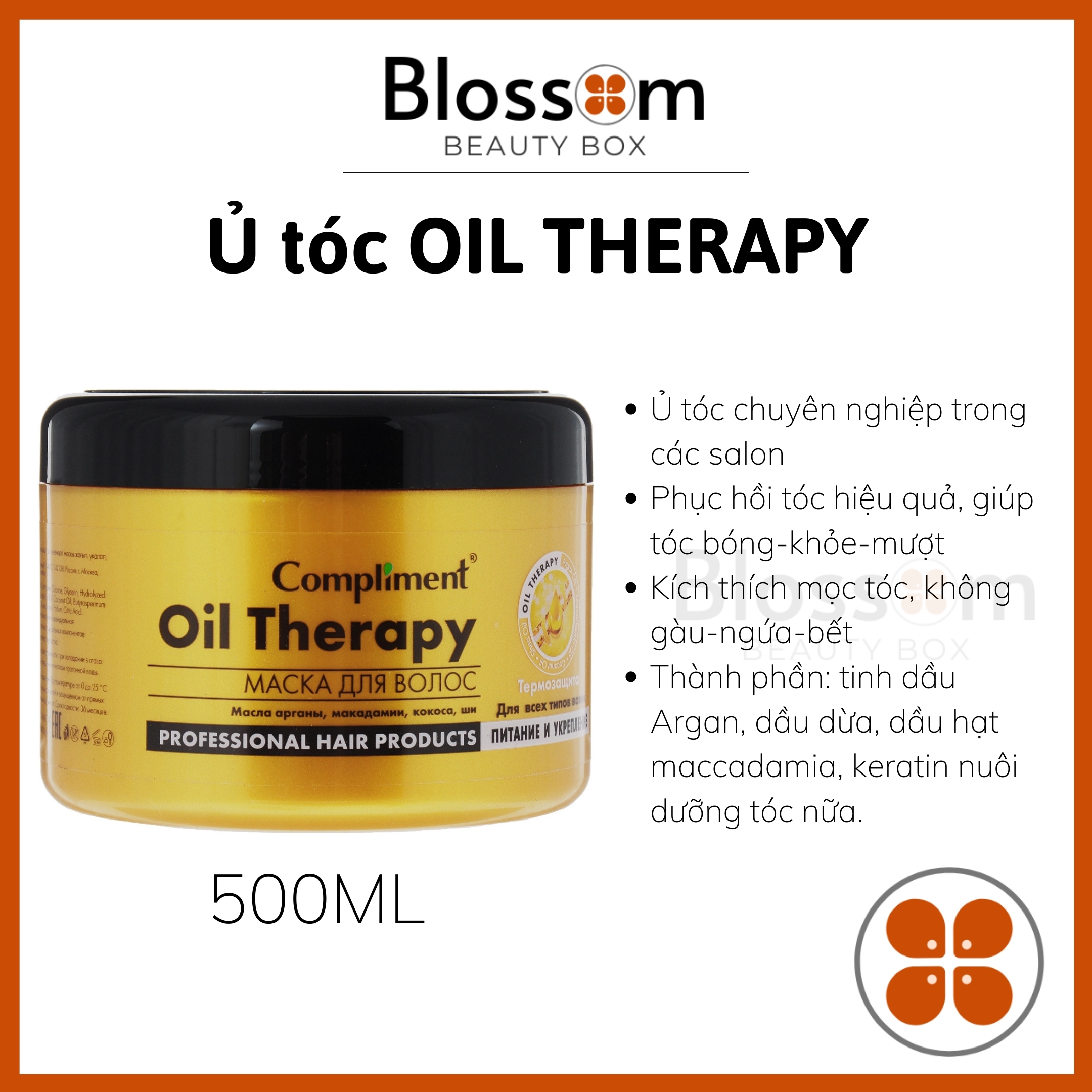 [Blossom] Ủ TÓC COMPLIMENT 500ML
