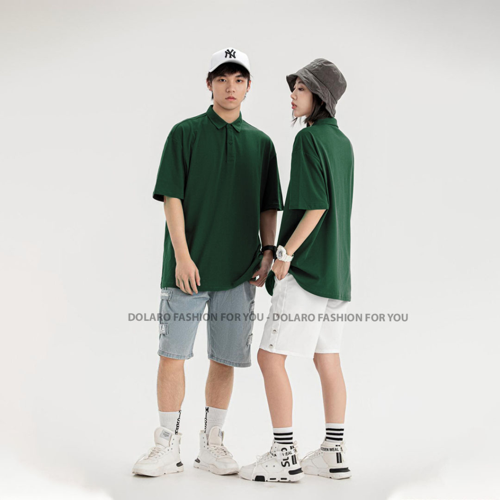 Áo polo nam form rộng local brand DOLARO chất áo thun cá sấu co dãn thoáng mát có cổ bẻ dáng đẹp