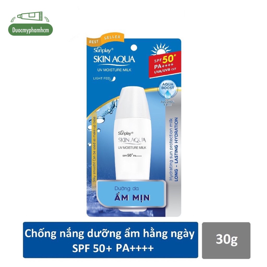 [Hcm]Sữa Chống Nắng Hằng Ngày Dưỡng Da Sunplay Skin Aqua Uv Moisture Spf50 Pa+++ 70G 150