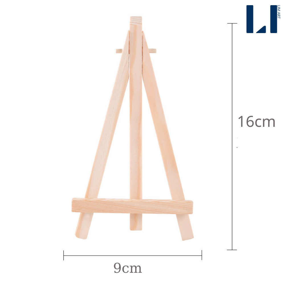 Giá vẽ tranh để bàn mini bằng gỗ thông. Kệ vẽ tranh tô tranh số hóa để bàn nhỏ LIM Art