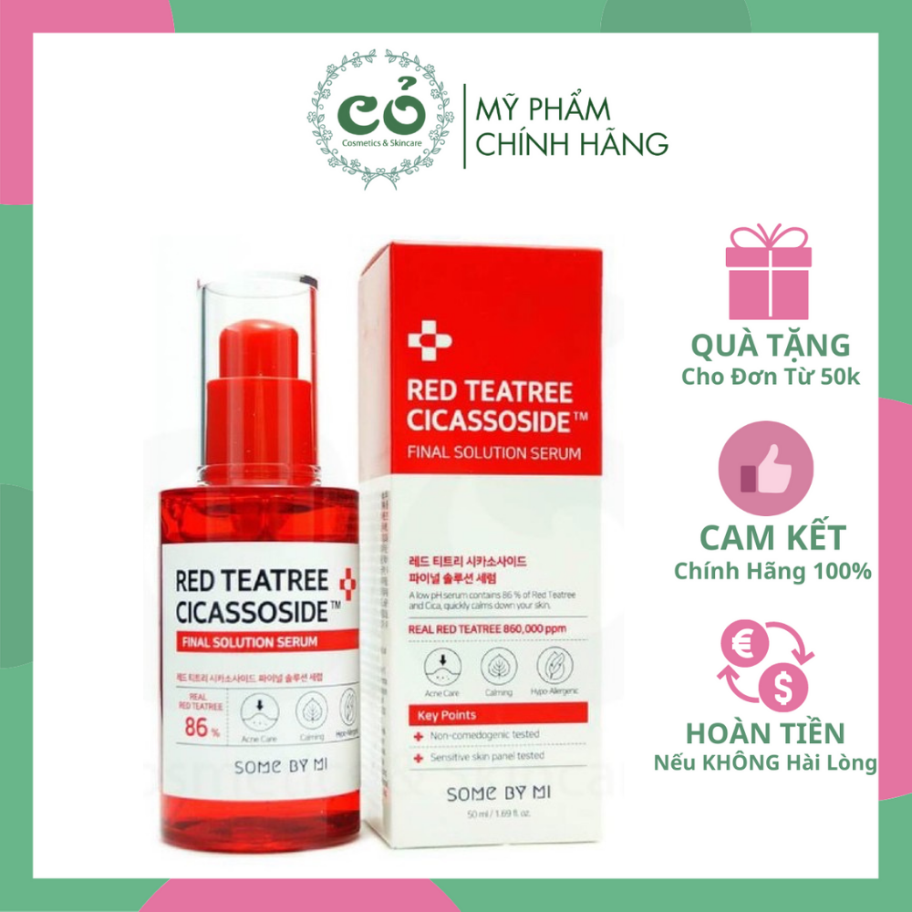 [Hcm]Tinh Chất Some By Mi Red Teatree Cicassoside Final Solution Serum Chất Lượng Sản Phẩm Đảm Bảo Và Cam Kết Hàng Đúng Như Mô Tả