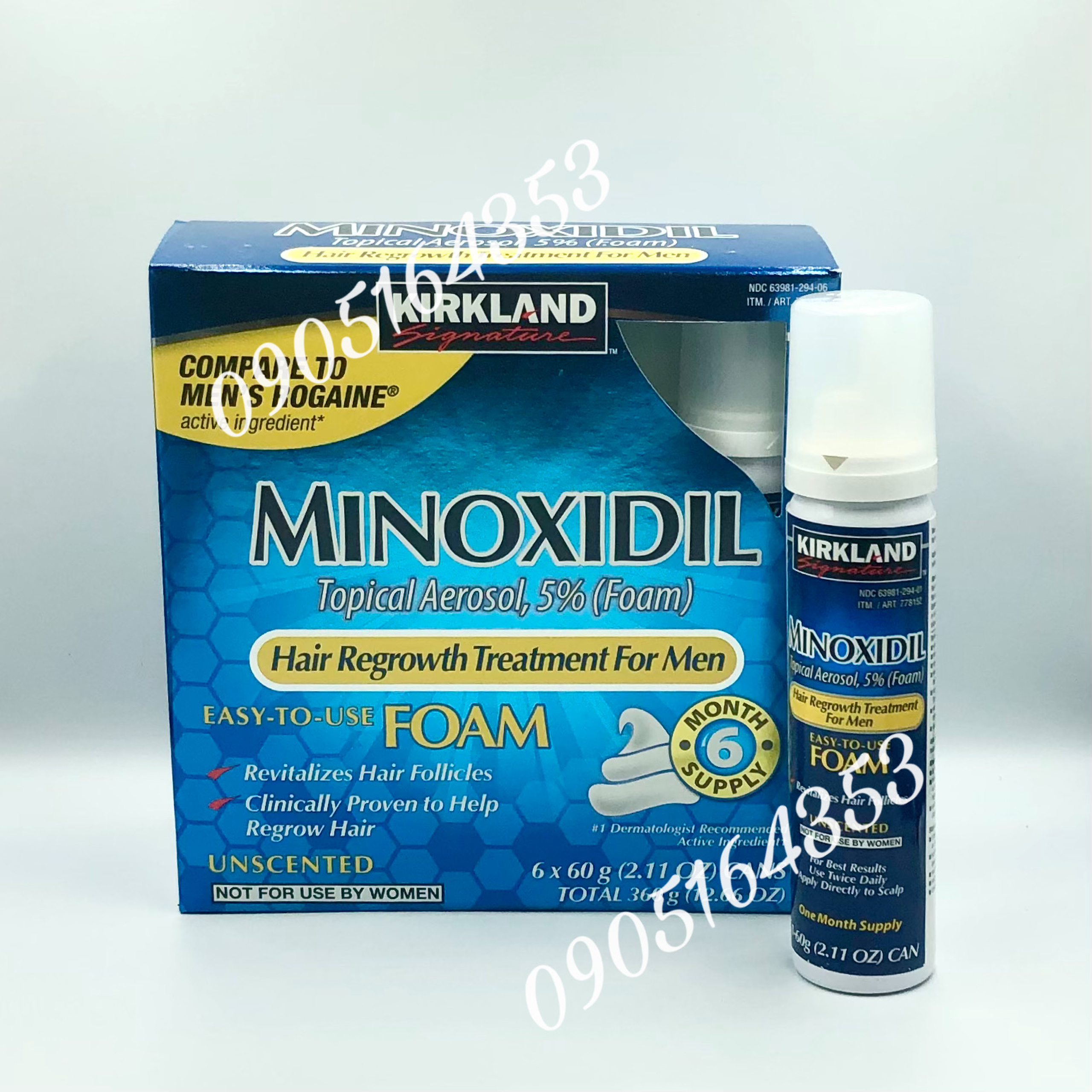 [Hcm]Minoxidil Kirland 5% Bọt / Foam