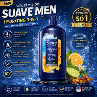 [TỔNG HỢP] Dàu Tắm Gội SUAVE MEN 2in1 3in1 Các Size 532ml | 887ml - Hàng Nhập Mỹ Chính Hãng