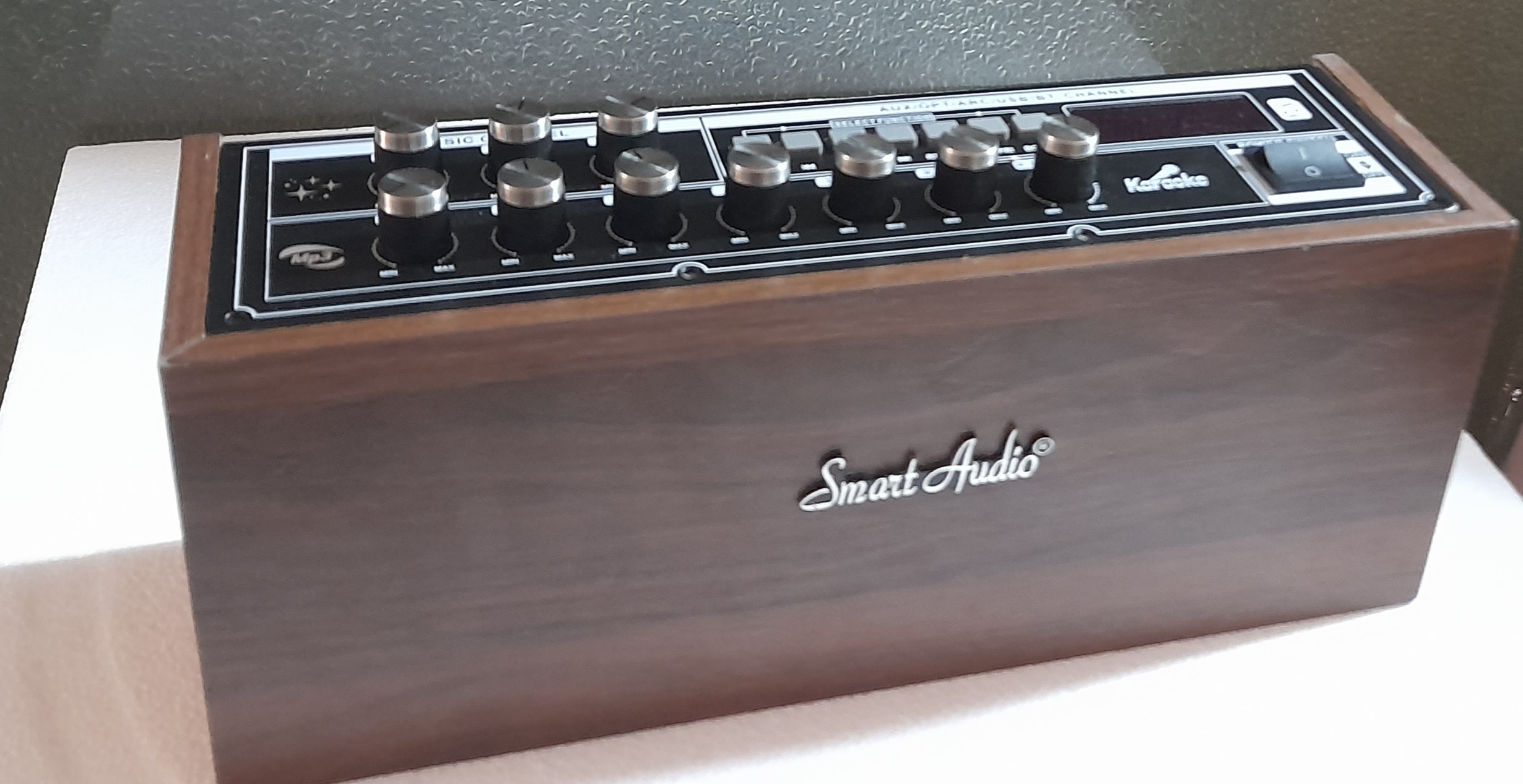 Ampli K1500 Kèm 2 Miro UHF SP 3 trong 1Bluetooth 5.0 AUX USB Bộ Xử Lý DSP Echo Delay Rever