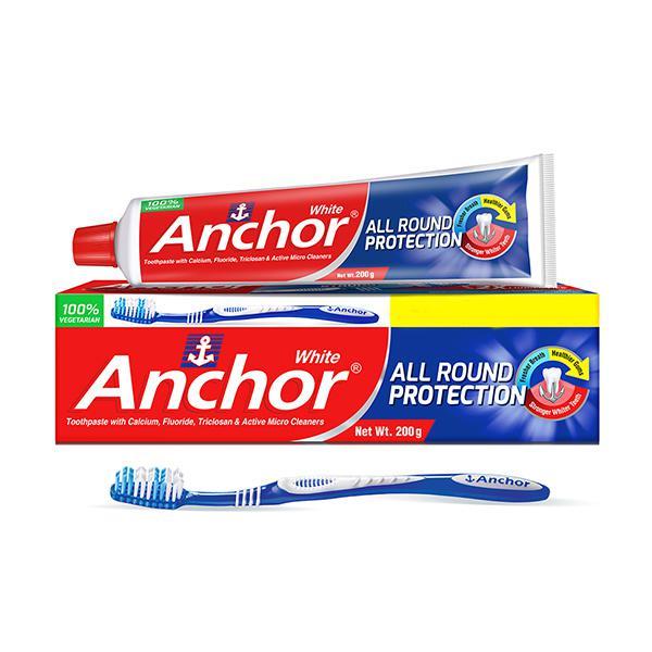 [Hcm]Kem Đánh Răng Anchor All Round Protection 100G( Tặng Kèm Bàn Chải Đánh Răng ) - Thương Hiệu Anh Quốc