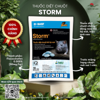 (Combo 3 gói) Thuốc diệt chuột STORM (gói 20 viên) - Flocoumafen 0.005% SINH HỌC thế hệ mới tận gốc cả tổ AN TOÀN với người và vật nuôi