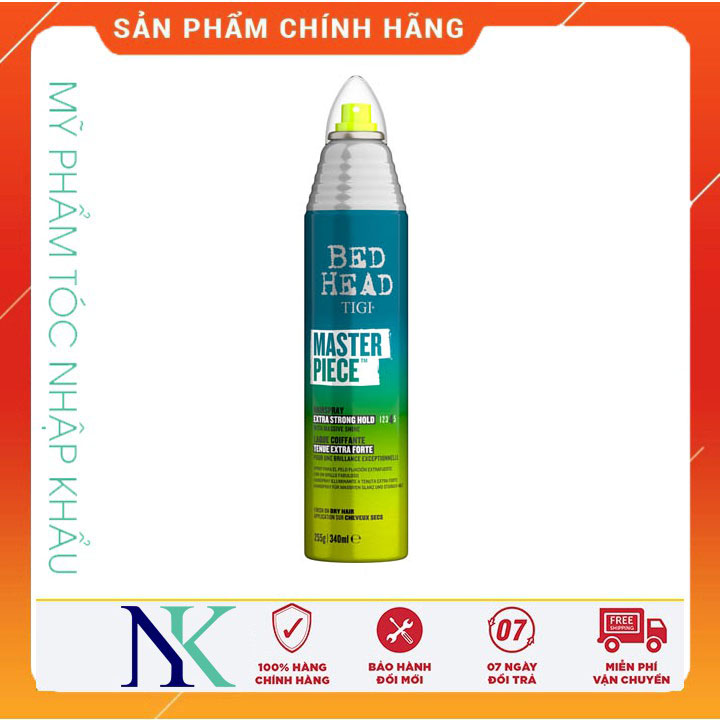 [Hcm]Xịt Cực Bóng Cứng Trung Bình Tigi Bed Head Masterpiece Massive Shine Hairspay 340Ml