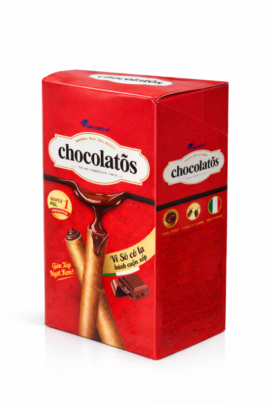 Bánh Quế Gery Giòn Nhân KemChocolatõs (Hộp 336g)