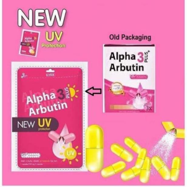 [Hcm][Mẫu Mới] Vỹ 10 Viên Kích Trắng Alpha Arbutin Chống Nắng