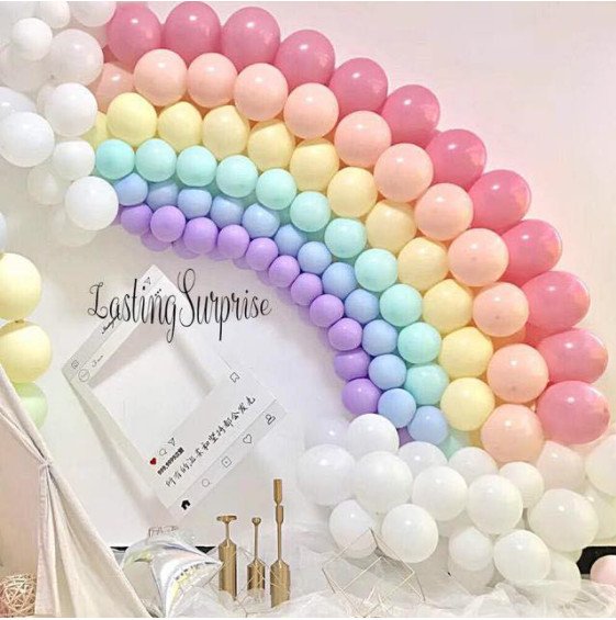 Sét 50 Bong Bóng Pastel nhỏ 6 inch đủ màu (LƯU Ý: BÓNG bơm căng đạt 12 cm - 17 cm to bằng tay người 
