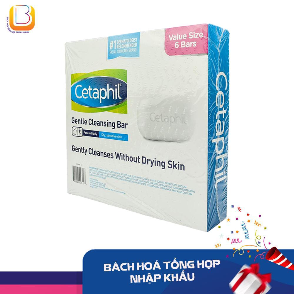 [HCM]LỐC 6 XÀ PHÒNG CETAPHIL GENTLE CLEANSING BAR 127G