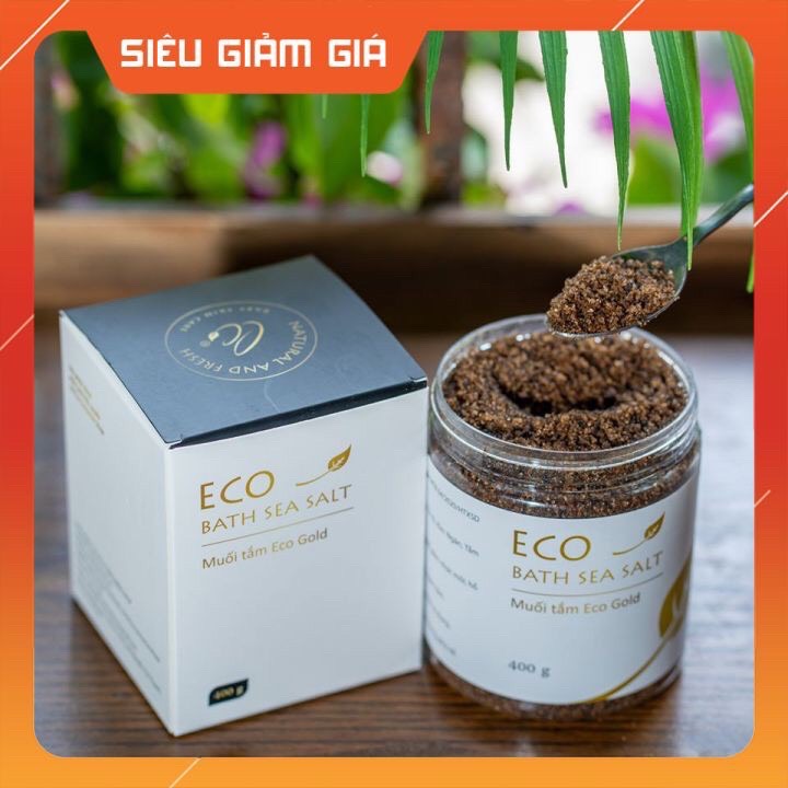 Muối tắm bé Eco gold 400g Muối tắm bé ECO – Gold (400 gram) Làm sạch bé an toàn hiệu quả