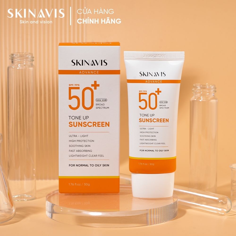 Skinavis Advance Sunscreen tone up - Kem chống nắng nâng tone da 50g