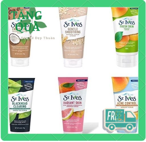 Sữa Rửa Mặt Tẩy Tế Bào Chết Giảm Mụn Sáng Da Tươi Mát St.Ives 170g