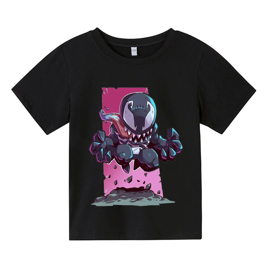 Áo thun cho bé venom chibi  4 màu có size người lớn King Cotton