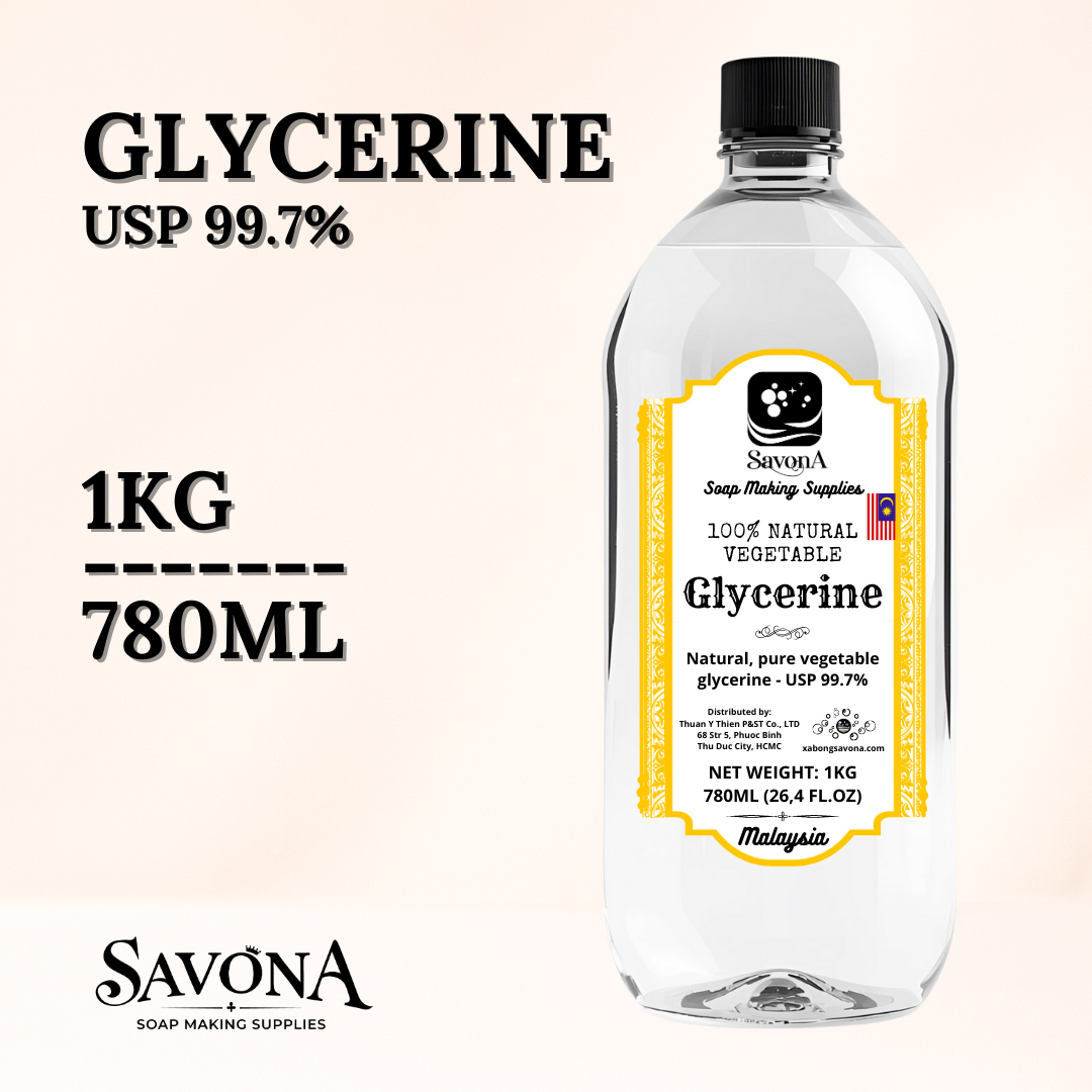 997% Glycerin Thực Vật 100g/500g/1kg Làm mỹ phẩm xà phòng làm bánh slime bom tắm- USP Vegetable Glyc