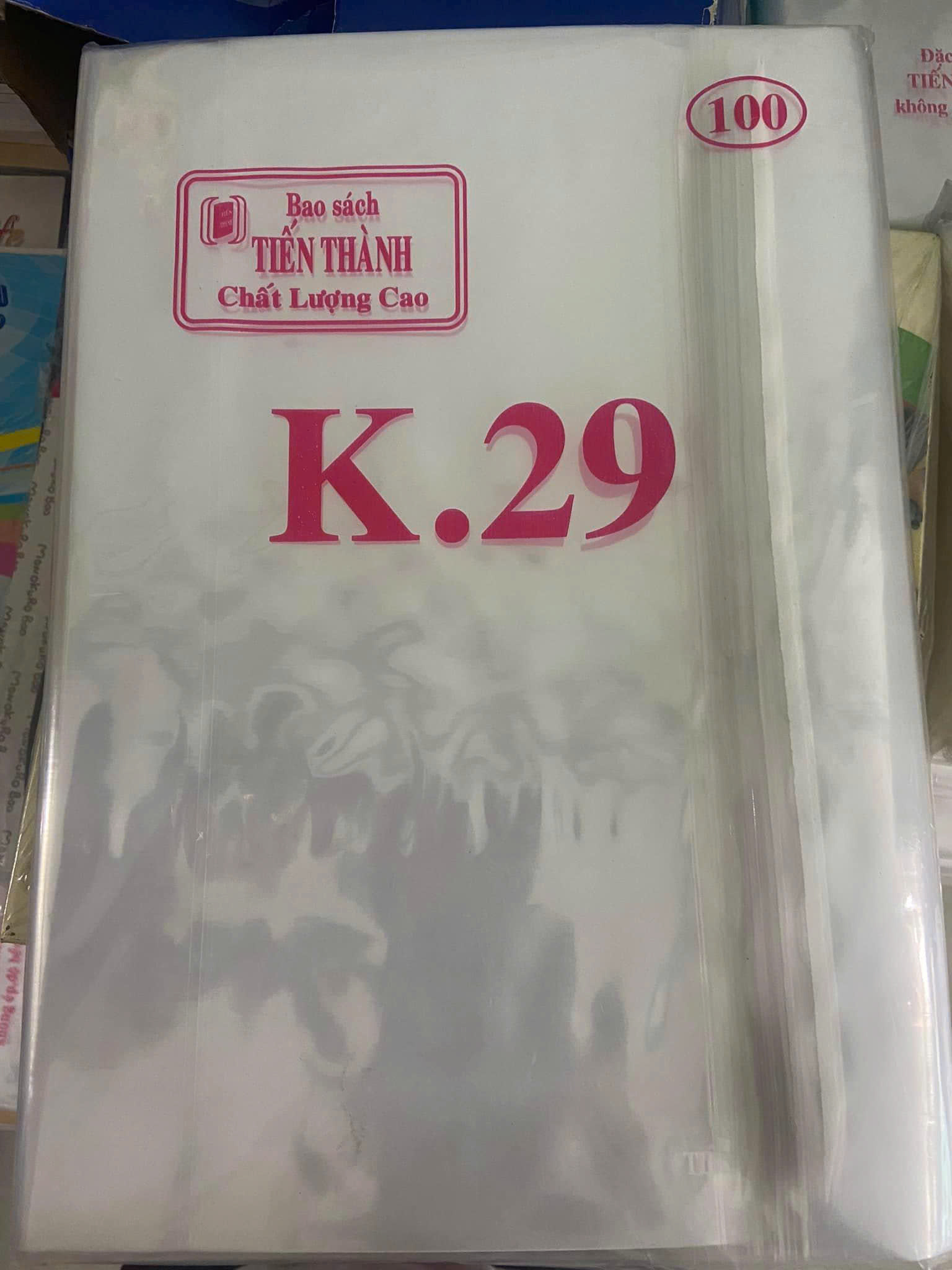 Bao kiếng bao sách K29 (10 tờ)