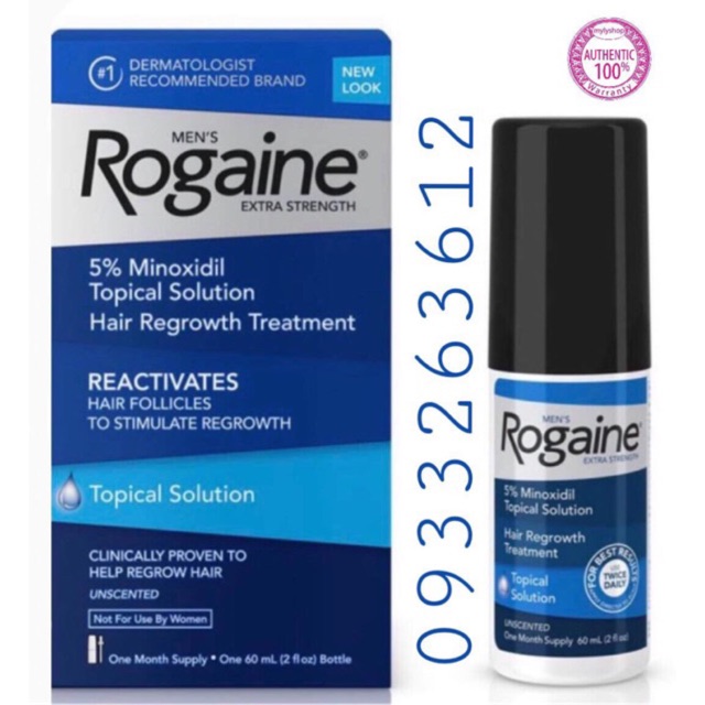 [Hcm]Dung Dịch Mọc Tóc Nam Rogaine Minoxidil 5% Extra Strength