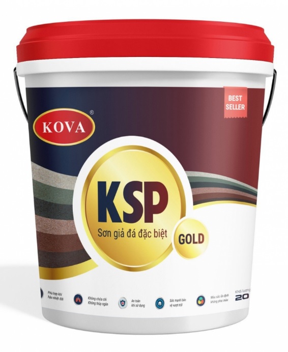 Sơn giả đá KOVA KSP-GOLD (4kg)