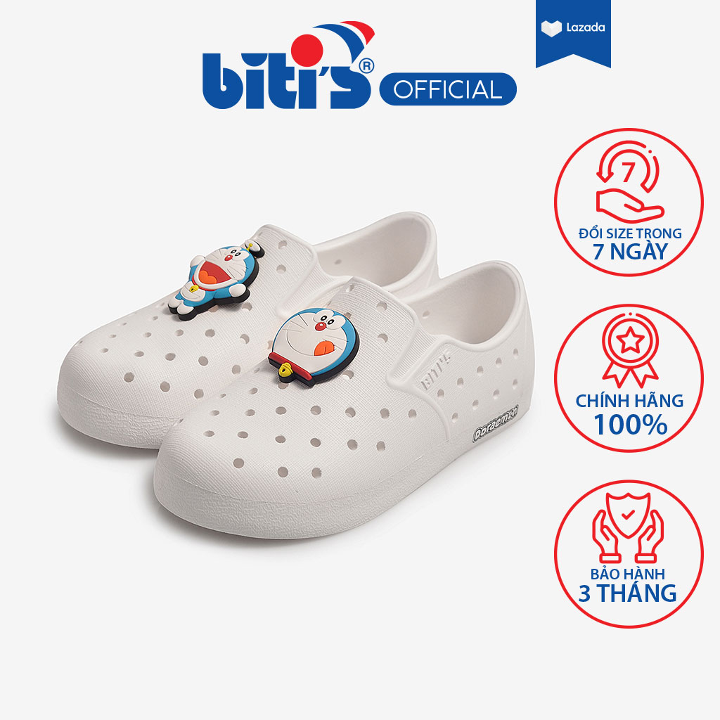 Giày Eva Phun Trẻ Em Bitis Doraemon BSB005522TRG (Trắng)