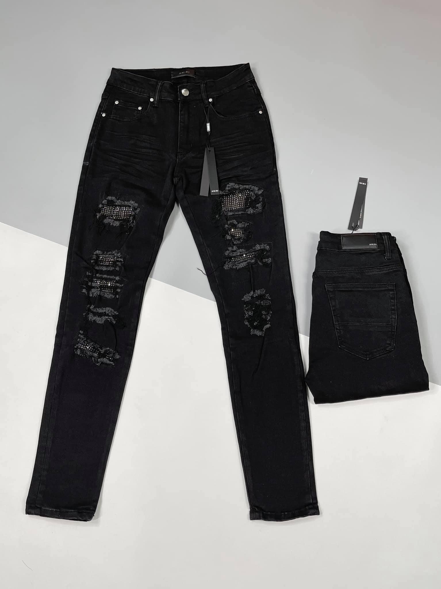 Quần jeans nam 𝔸𝕄𝕀ℝ𝕀 đính đá siêu cấp