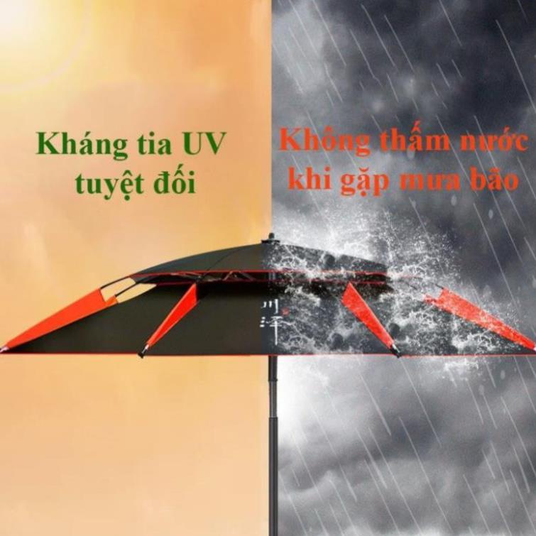 hot - Ô Câu Cá Ô Dù Che Nắng Che Mưa Ô Câu Cá 2 Tầng Dã Ngoại Cao Cấp KK14 đồ câu FISHING_HD -