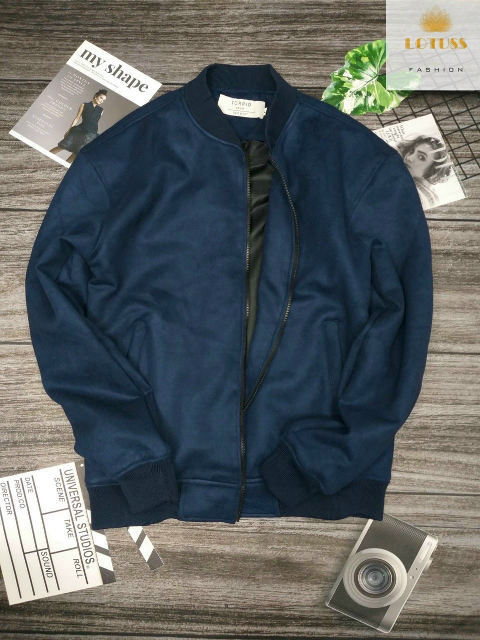 ÁO KHOÁC NAM DA LỘN NAM CỔ BOMBER LÓT GIÓ CỰC HOT
