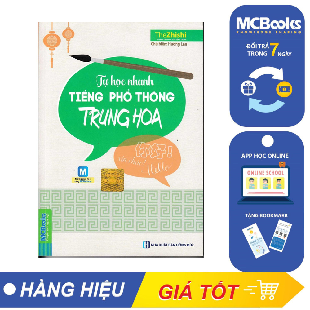 Sách - Tự học nhanh tiếng phổ thông Trung Hoa - MCBOOKS Sách tự học tiếng trung - McBooks