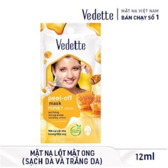 Mặt Nạ Lột Nhẹ Ong 12Ml/12G Vedette - Dưỡng Ẩm Lâu Dài