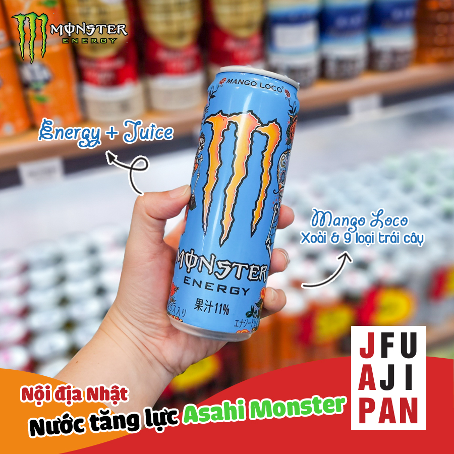 Nước tăng lực Asahi Monster Energy 355mL nội địa Nhật