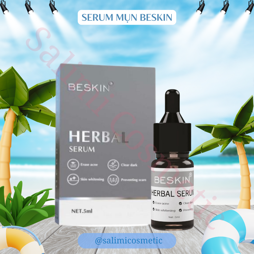 Serum Chấm Mụn BESKIN 5ml Chăm Sóc Da Mụn Hỗ Trợ Gom Nhân Mụn Điều Tiết Bả Nhờn Giảm Thâm Mụn - HÀNG