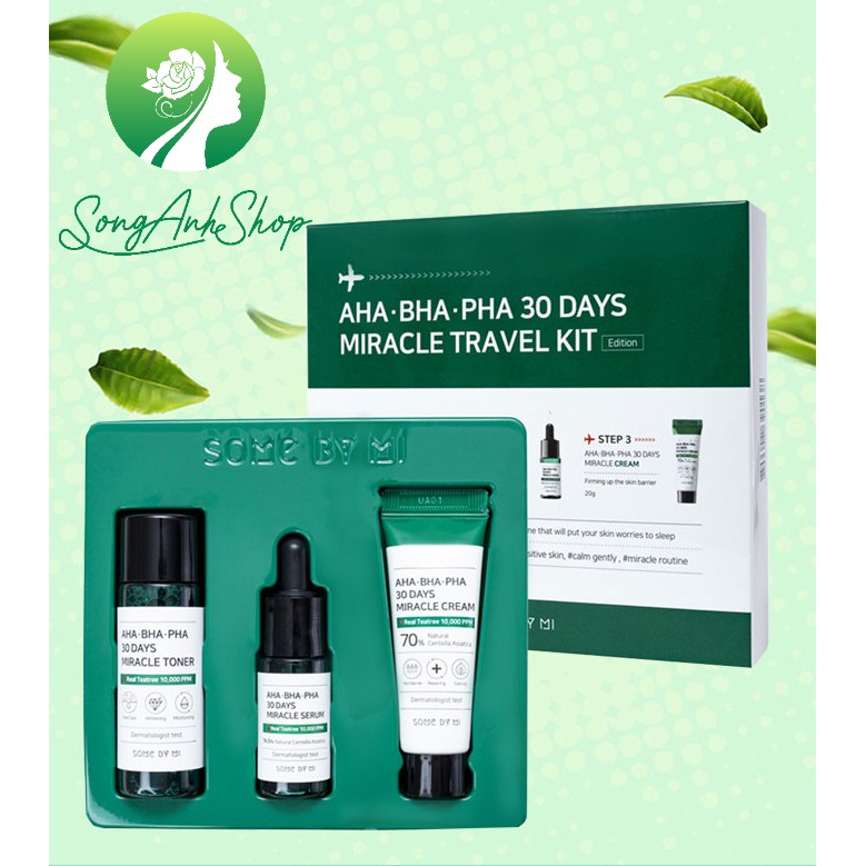 [Hcm]Set Dưỡng Cho Da Mụn Some By Mi Aha - Bha - Pha 30 Days Miracle Travel Kit