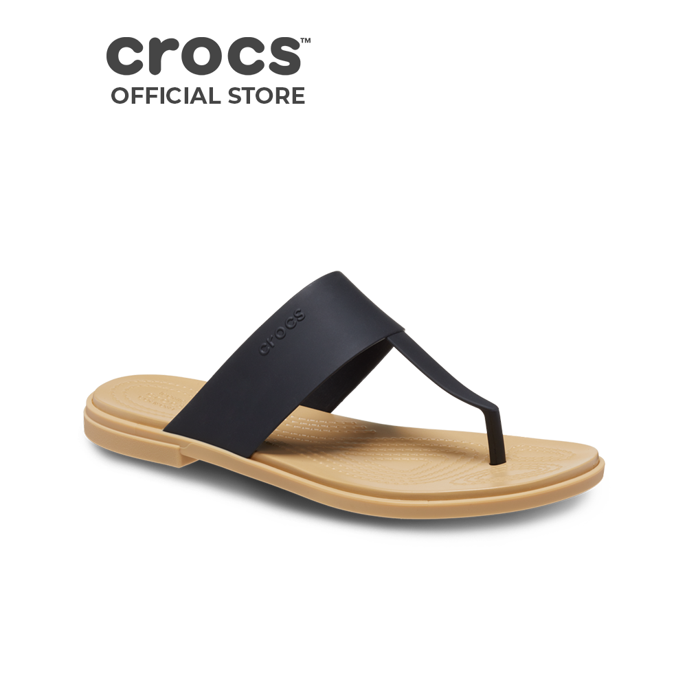 Dép Xỏ Ngón Nữ Crocs Tulum - Black