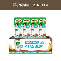 [ƯU ĐÃI THÁNG 10] [FREESHIP HCM] [Phiên bản ống hút 4 chiều] Thùng Sữa lúa mạch Nestle MILO với sữa A2 12 lốc (48 hộp x180 ml)