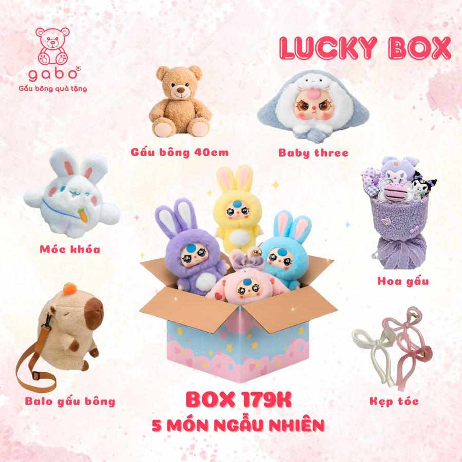 Hộp Mù Bí Mật Hộp Mù Nhân Phẩm Ngẫu Nhiên Gấu Bông Móc Khóa Phụ KiệnBlind Box Balo Mỹ Phẩm Hộp Quà Bí Ẩn Lucky Box