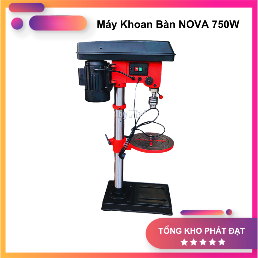 Máy Khoan Bàn NOVA BM - 16H 750W Cao 1m Máy Khỏe Chạy Êm Khung Bệ Chắc Chắn