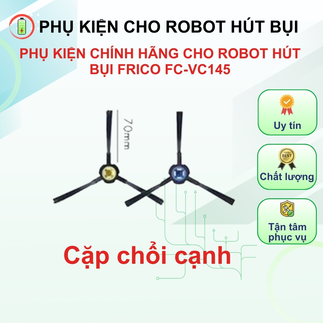 PHỤ KIỆN CHÍNH HÃNG CHO ROBOT HÚT BỤI FRICO FC-VC145