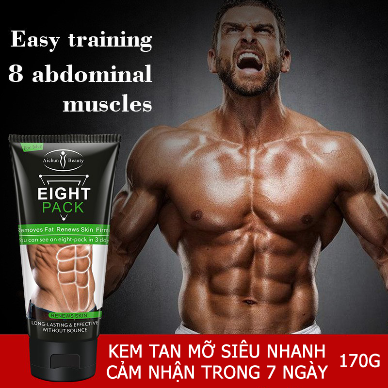 Kem Tan Mỡ Bụng/Mông/Đùi/Bắp Tay/Toàn Thân/Sau Sinh/Đốt Cháy Mỡ Eight Pack 170G