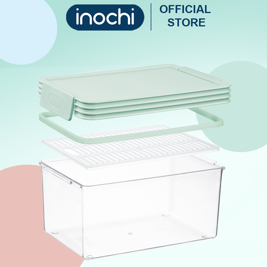Hộp thực phẩm TRITAN chữ nhật Hokkaido 3500ml hộp đựng đồ đựng thực phẩm nhà bếp Inochi