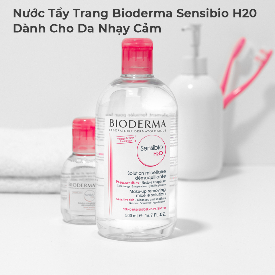 [HCM]Nước Tẩy Trang Bioderma Sensibio H2O (500mL)
