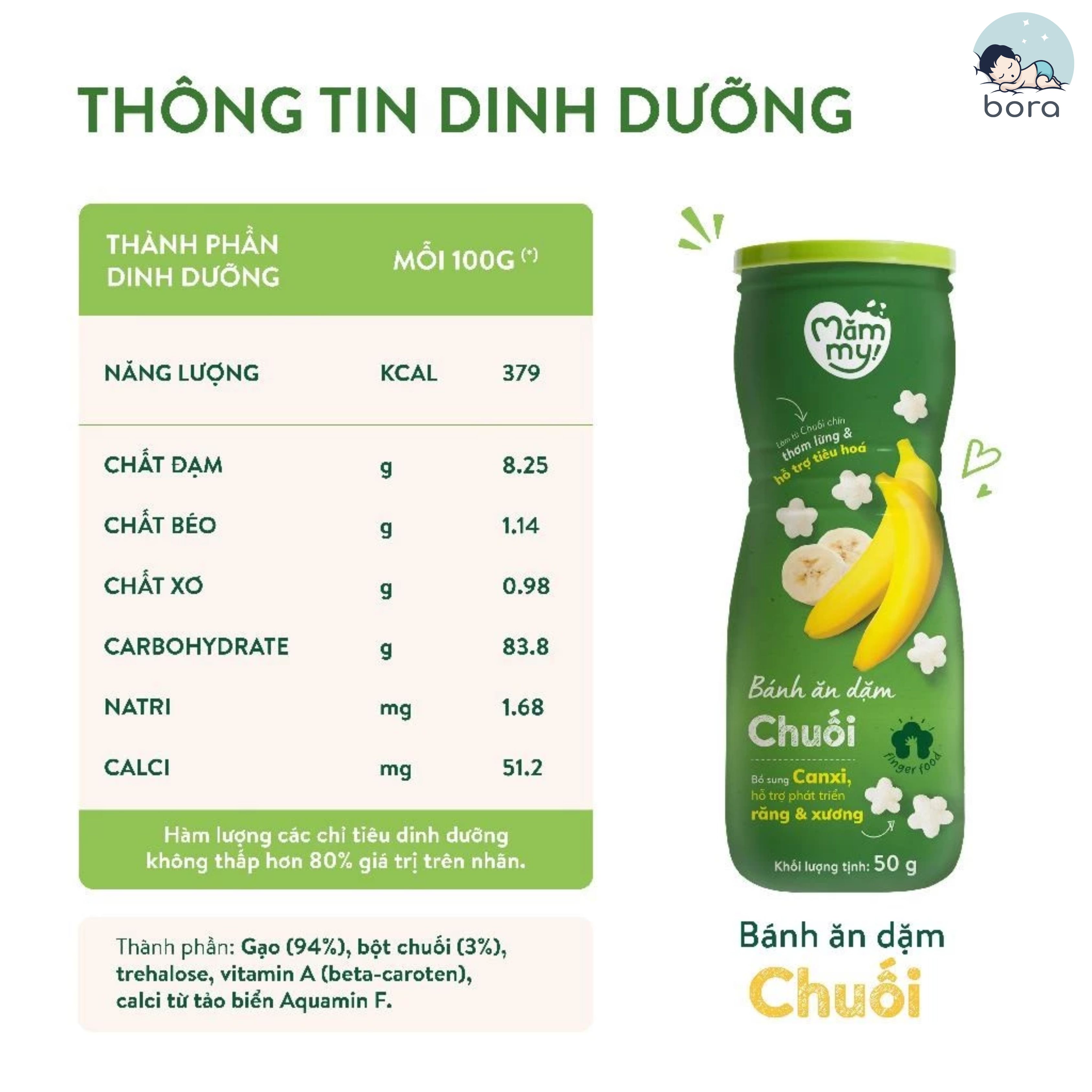 Bánh ăn dặm Mămmy vị rau củ phô mai hoa quả cá tuyết sữa chua giòn tan túi zip 25g cho bé 6m+