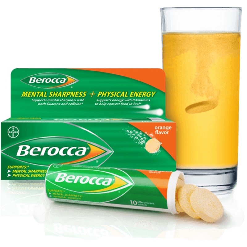 Hộp 10 viên sủi bổ sung Vitamin Berocca Performance Mango