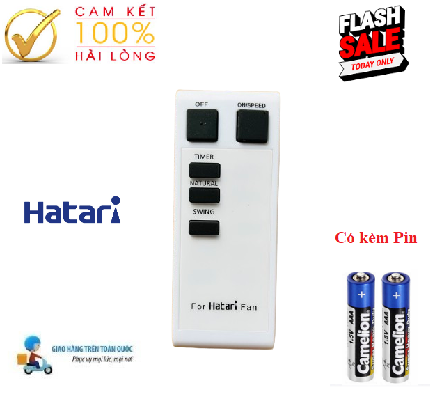 Remote điều khiển quạt Hatari đa năng các dòng quạt HATARI cây quạt đứng quạt treo tường- Hàng đẹp m