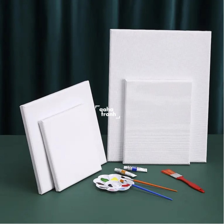 Khung Tranh Canvas Mini Toan Vẽ Tranh Sơn Dầu Sơn Axilic Qaha Kích Thước 15x15cm 20x30cm 30x40cm