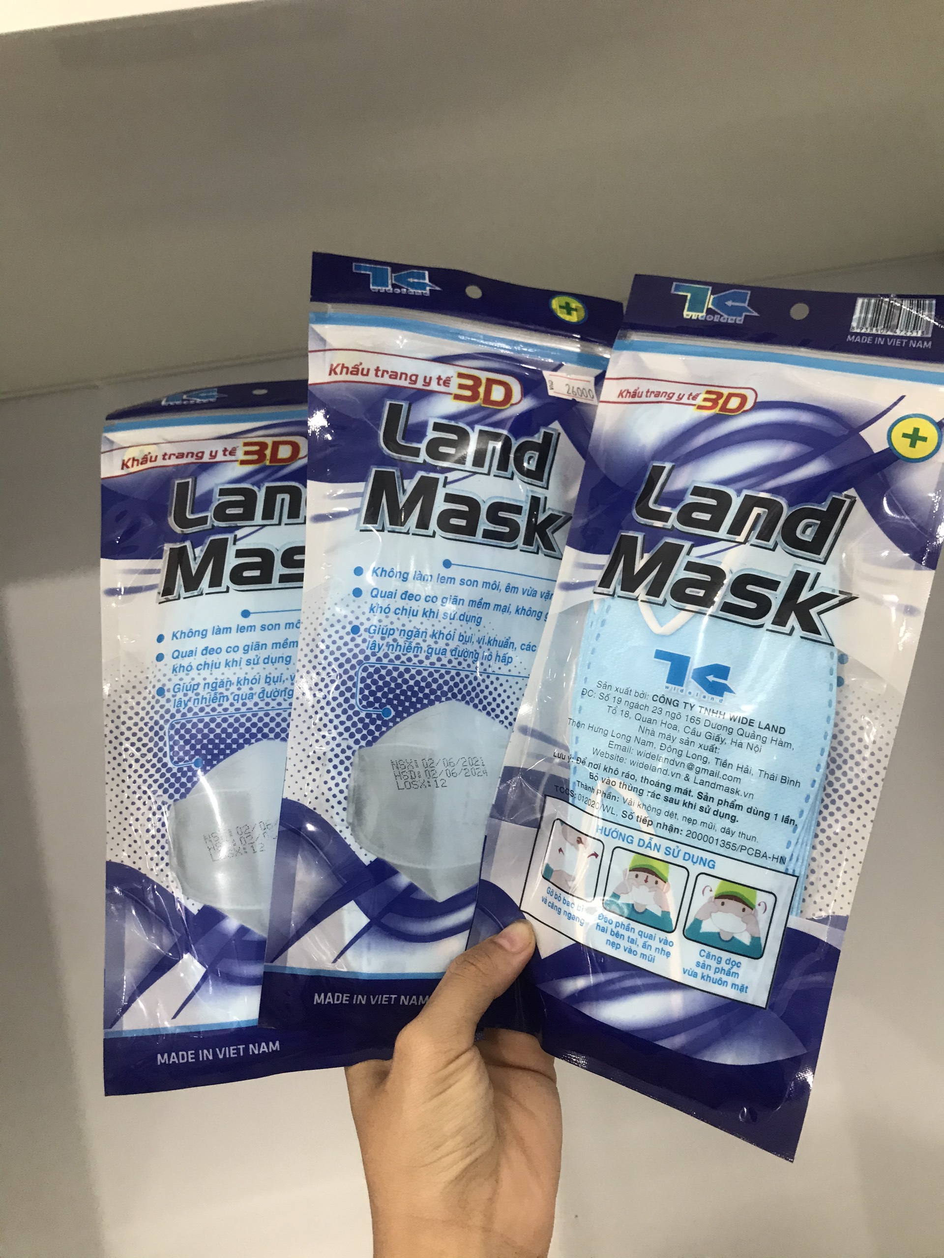 Khẩu trang 3D Land Mask